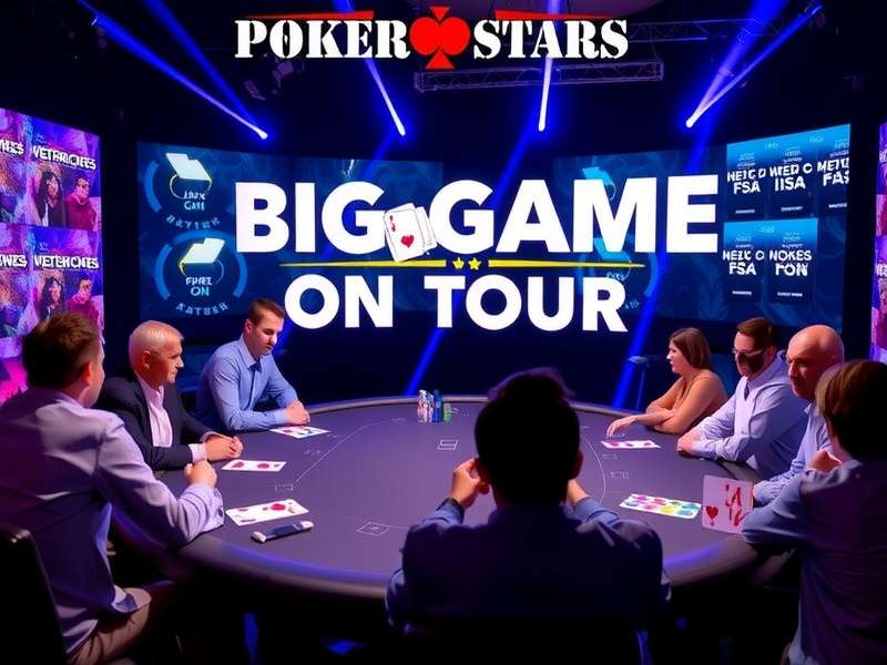PokerStars Big Game on Tour main event stage with players and audience