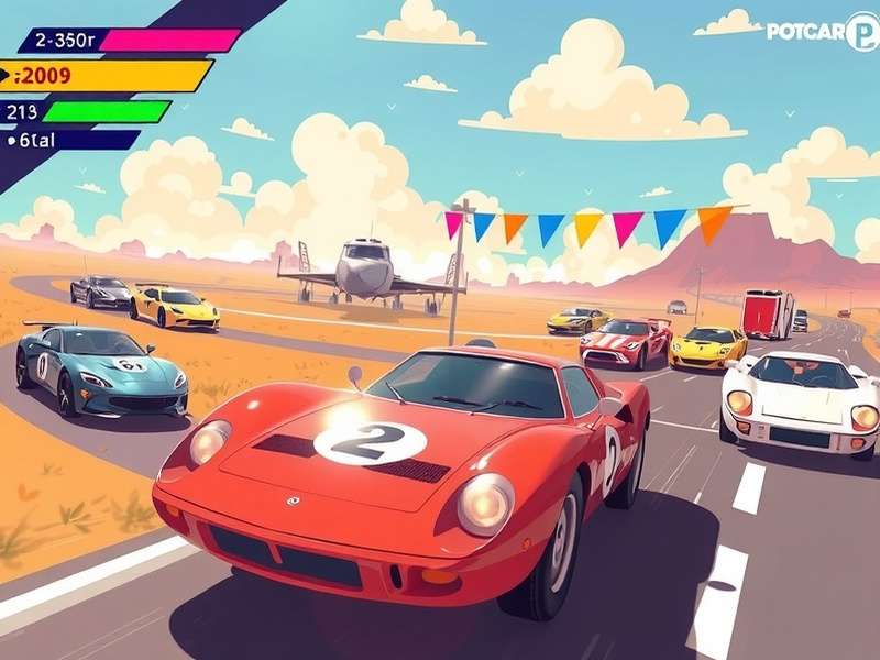 Professional poker tournament with cards and chips on green felt table