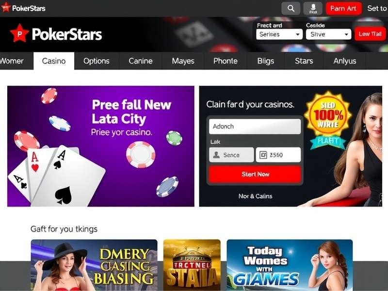 PokerStars Login Screen on Desktop and Mobile