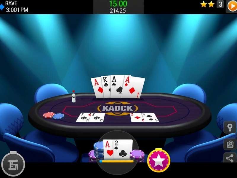 Professional poker player competing in an online tournament at PokerStars
